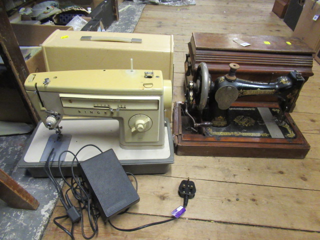 Two singer sewing machines | Hartleys Auctioneers & Valuers