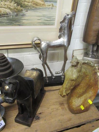 THREE MODELS OF HORSES Image