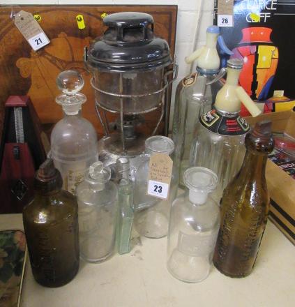 TILLY LAMP  SODA SYPHONS AND BOTTLES Image