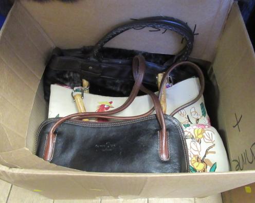 BOX OF HANDBAGS Image