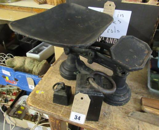 SET OF SCALES AND TWO WEIGHTS Image