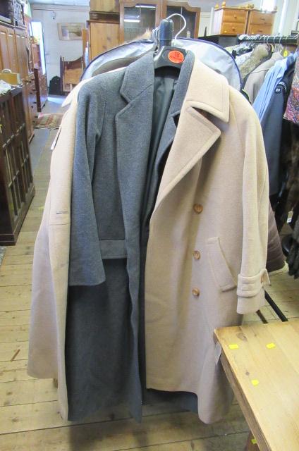 TWO LADY'S WOOL AND CASHMERE MIX LONG WINTER COATS Image