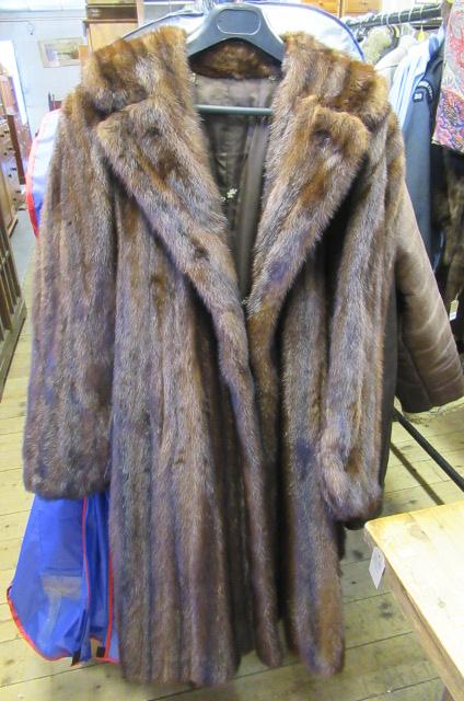 DARK FOX FUR SWING COAT  Image