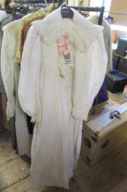 TWO VICTORIAN NIGHTGOWNS AND A PETTICOAT Image