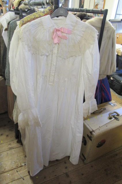 TWO VICTORIAN NIGHTGOWNS AND A PETTICOAT Image