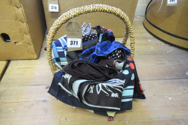 BASKET OF VINTAGE SCARVES Image