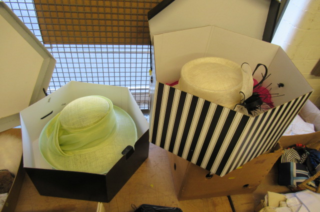 FOUR HATS IN TWO HAT BOXES Image