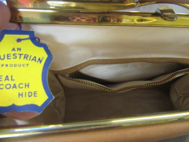 MACLAREN OF NORWICH LEATHER HANDBAG AND EQUESTRIAN COACH HIDE HANDBAG (2) Image