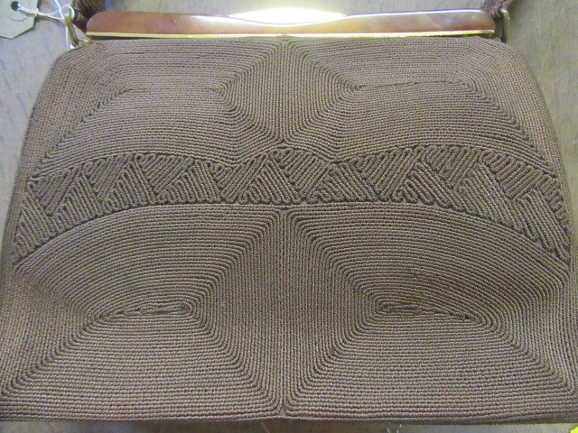 BROWN CORDE HANDBAG Image