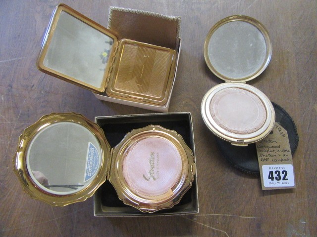STRATTON WEDGWOOD COMPACT  ANOTHER STRATTON AND AN RAF COMPACT (3) Image