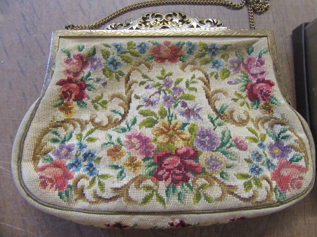 VINTAGE JB AND CO VIENNA PETIT PONT EVENING BAG AND COLLECTION OF BUTTONS Image