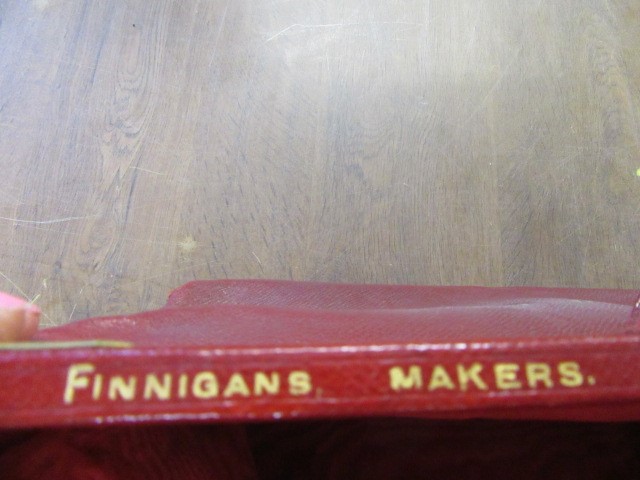 EDWARDIAN LADYS RED LEATHER PORTMANTEAU BY FINNEGANS Image