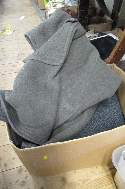 BOX OF GENTS VINTAGE COATS  SUITS ETC Image