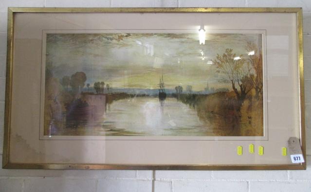 FRAMED PRINT RIVER SCENE Image