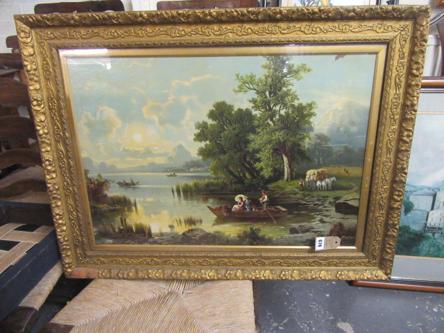 GILT FRAMED PICTURE AND ANOTHER Image