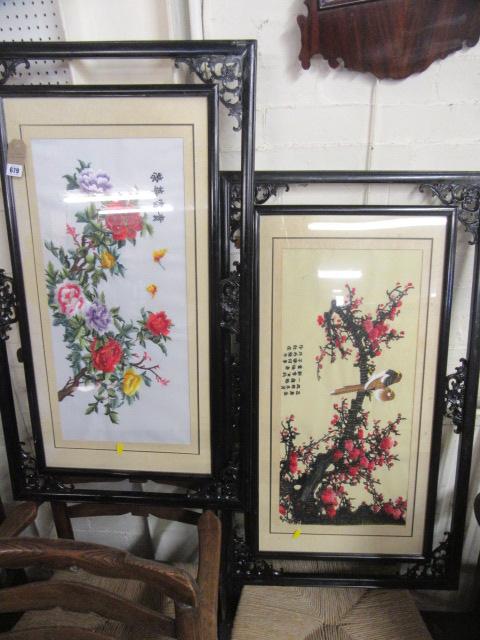 PAIR OF ORIENTAL NEEDLEWORKS Image