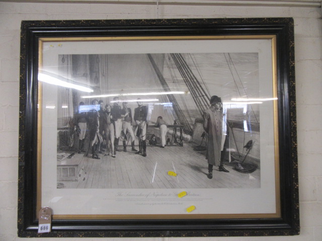 FRAMED ENGRAVING OF NAPOLEON Image