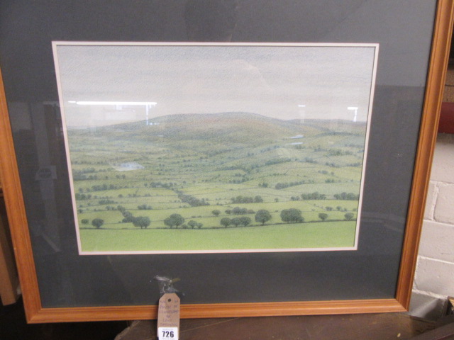 FRAMED PASTEL OF WHARFEDALE BY ERIC SATCHWELL Image