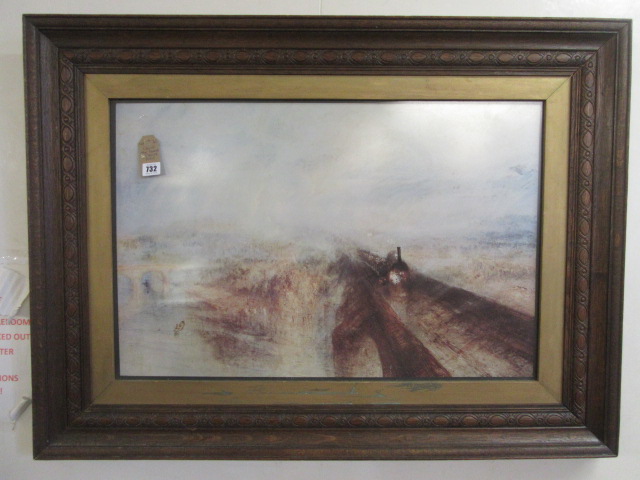 LARGE OAK FRAMED TURNER PRINT Image