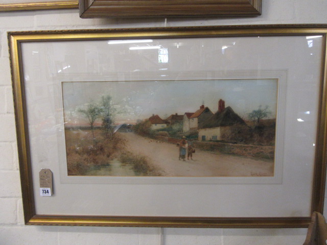 SIGNED WATERCOLOUR BY LEONARD RIVERS Image