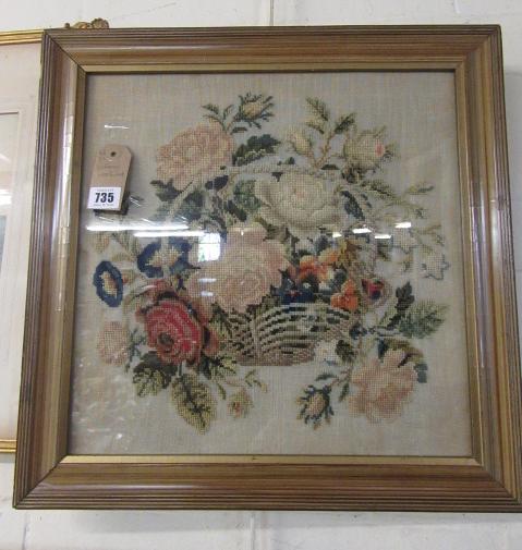 VICTORIAN WOOLWORK PICTURE Image