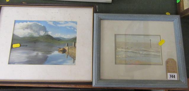 TWO SMALL PICTURES   SIGNED Image