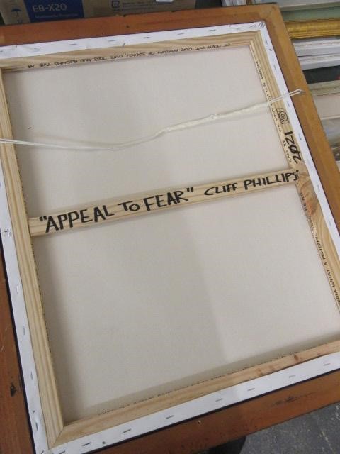 CLIFF PHILLIPS   APPEAL TO FEAR    ACRYLIC  SIGNED Image