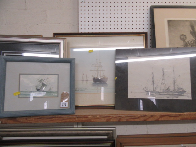 TWO WATERCOLOURS AND TWO OTHERS Image