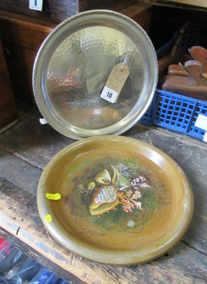 VICTORIAN PAPIER MACHE TRAY AND KESWICK TRAY Image