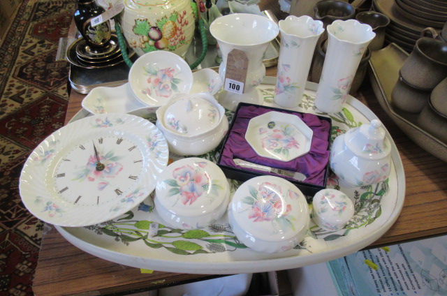 QUANTITY OF AYNSLEY SWEET HEART PATTERN CHINA Image