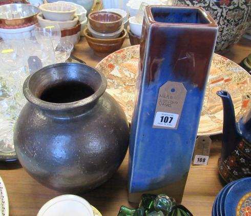 TWO STUDIO VASES Image