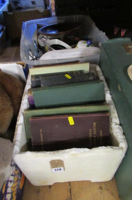 TWO BOXES OF BOOKS AND MISCELLANEOUS ITEMS Image