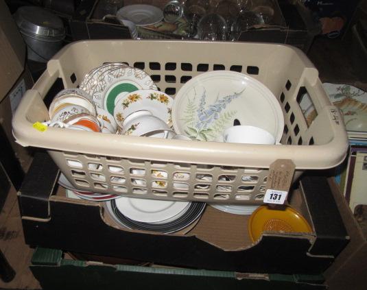 SIX BOXES OF CERAMICS AND GLASS Image