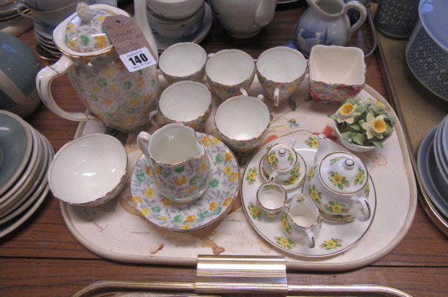 LAWLEYS COFFEE SET AND MINIATURE TEA SET Image