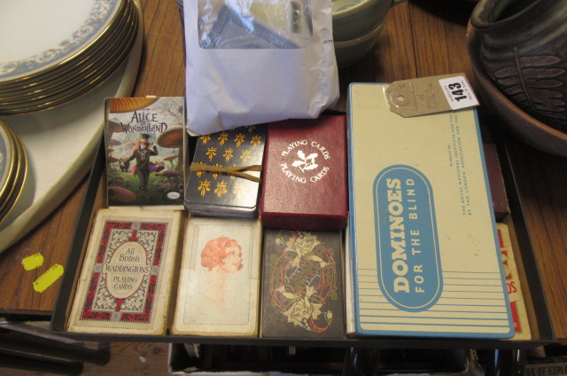 COLLECTION OF PLAYING CARDS ETC Image