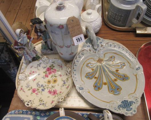 ROSENTHAL VASE  DISH AND TWO FIGURES ETC Image