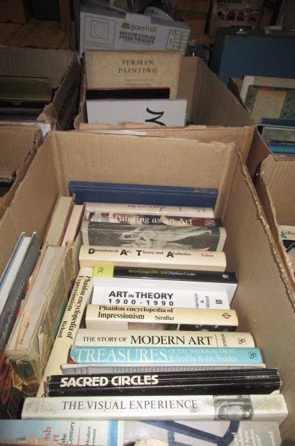 TWO BOXES OF HARD BACK HISTORY OF ART BOOKS Image