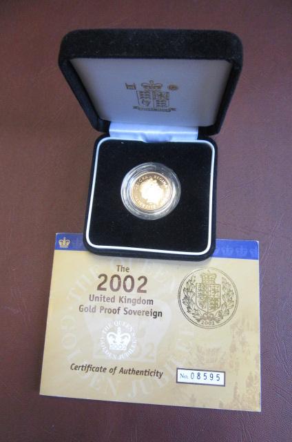 2002 GOLD PROOF SOVEREIGN Image