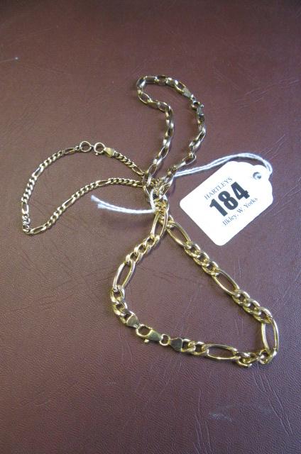 THREE 9CT GOLD BRACELETS Image