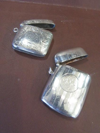 TWO SILVER VESTA CASES Image