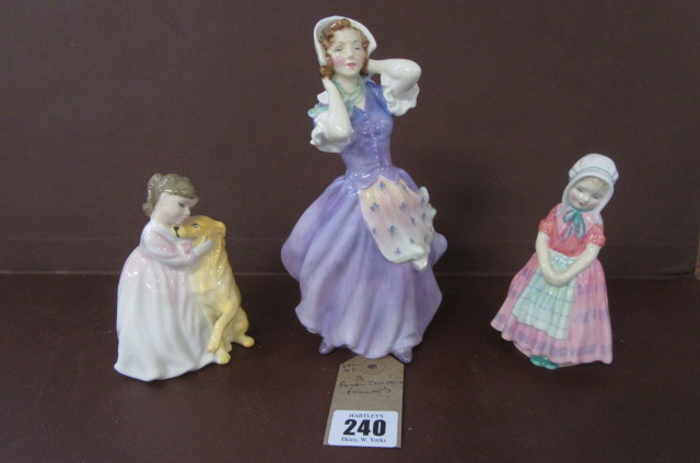 THREE ROYAL DOULTON FIGURES Image