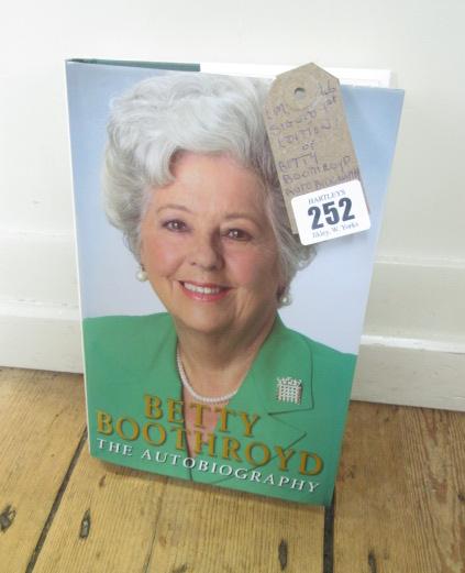 SIGNED 1ST EDITION OF BETTY BOOTHROYD AUTOBIOGRAPHY Image