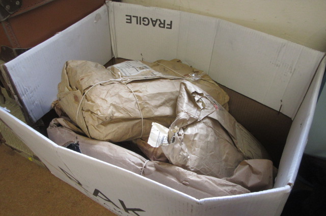 BOX OF VINTAGE SUIT LENGTHS Image