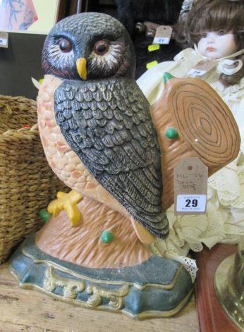 CAST IRON OWL DOOR STOP Image