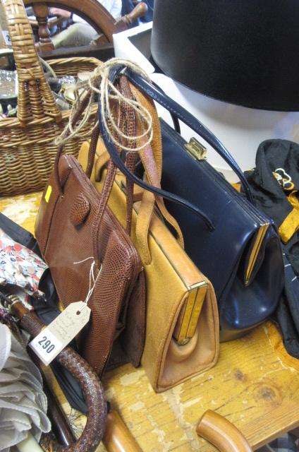 VINTAGE LIZARD HANDBAG AND TWO OTHERS Image