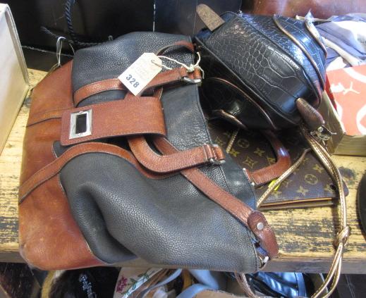 TWO HANDBAGS AND TABLET CASE Image