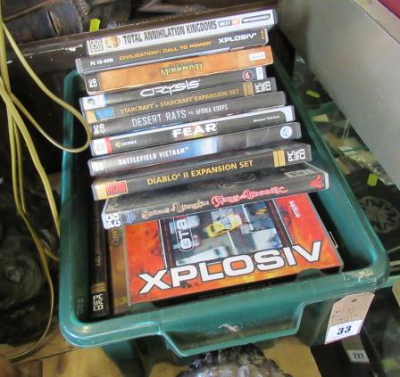 BOX OF COMPUTER GAMES Image