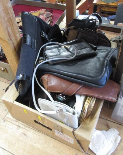 BOX OF HAND BAGS Image