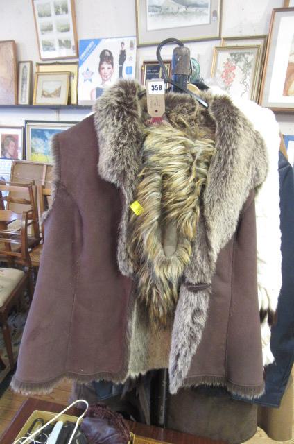 MONSOON FAUX FUR GILLET AND COLLAR Image