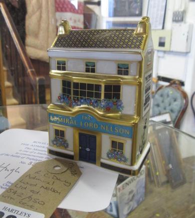 ROYAL CROWN DERBY LIMITED EDITION ADMIRAL LORD NELSON PUB WITH CERTIFICATE Image